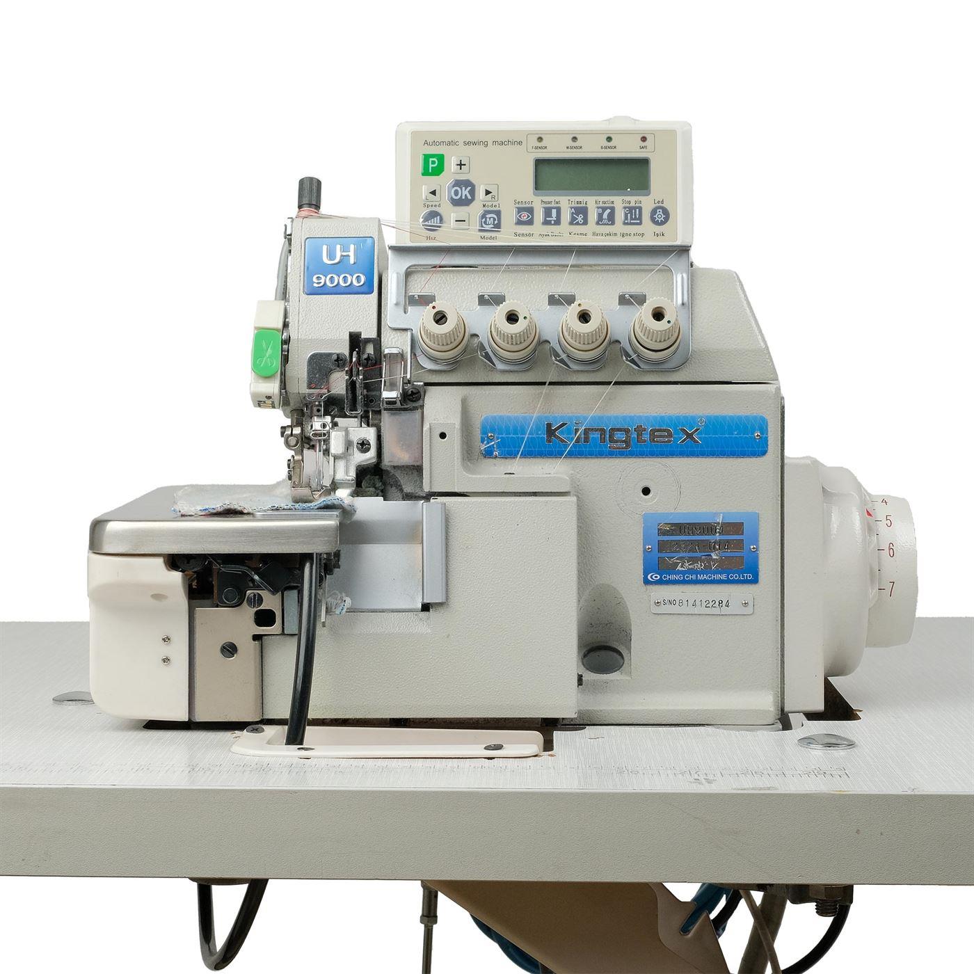 FDM 2.El Kingtex UH-9004 4 İplik Kıstırmalı Otomatik Overlok Makinesi