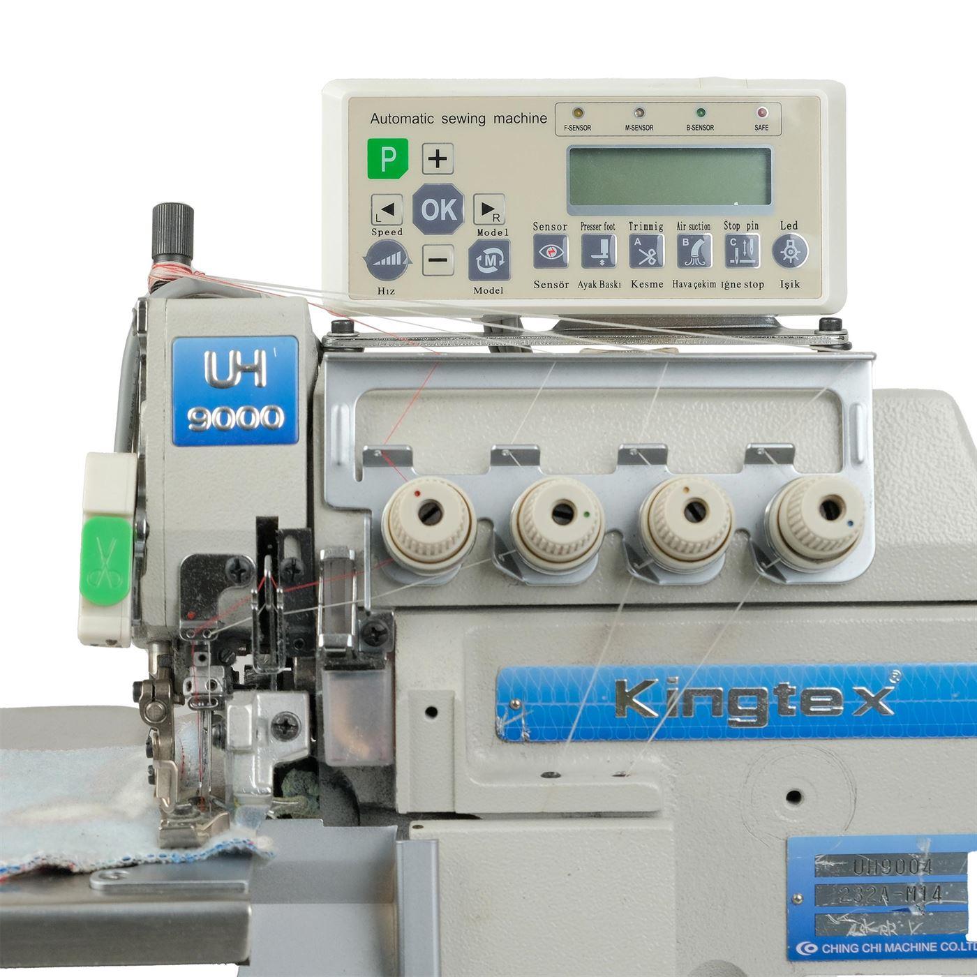 FDM 2.El Kingtex UH-9004 4 İplik Kıstırmalı Otomatik Overlok Makinesi