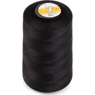 Siyah ve Beyaz Dikiş İpliği Bora 120 No 5000 Metre - 2 li set