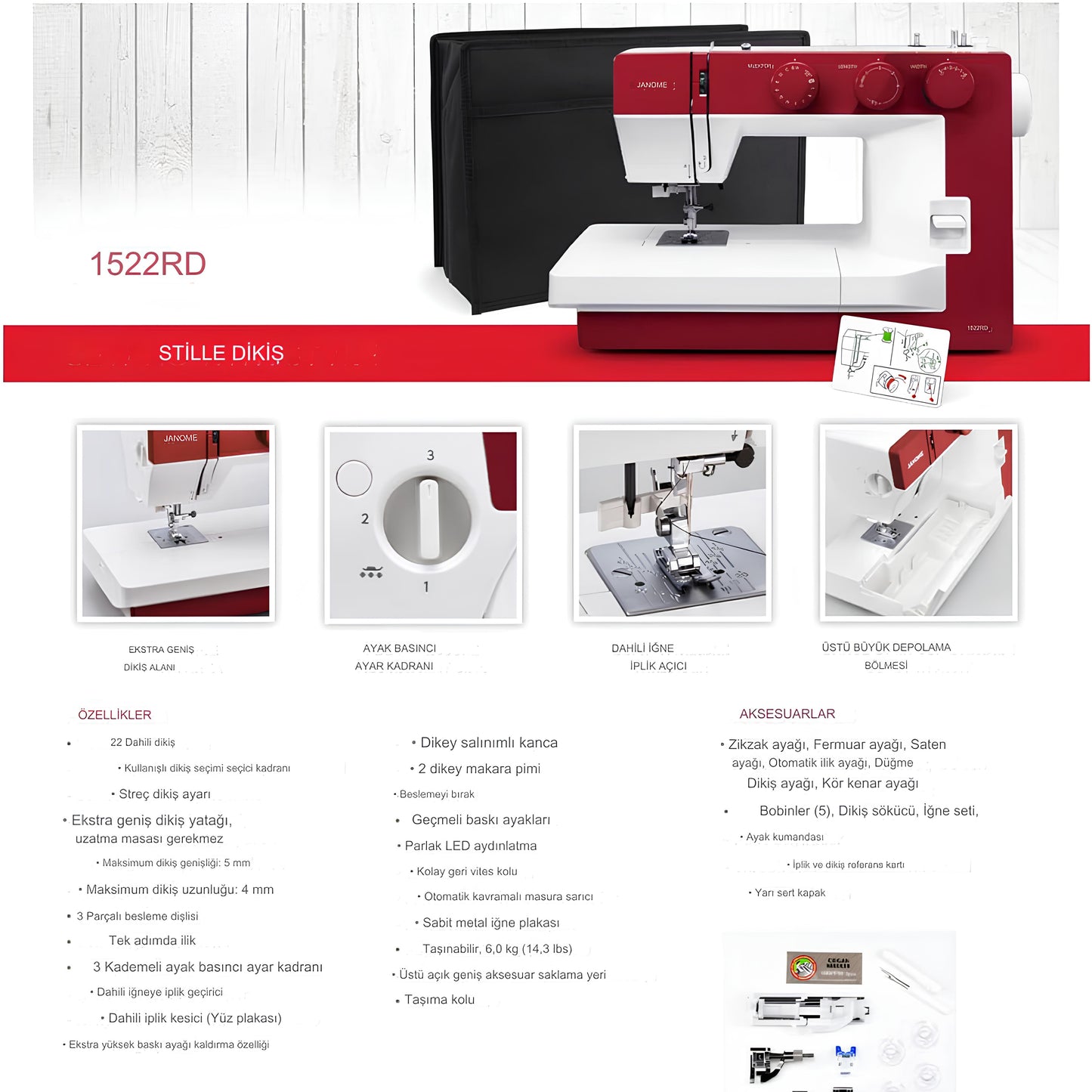 Janome 1522Rd Dikiş Makinesi