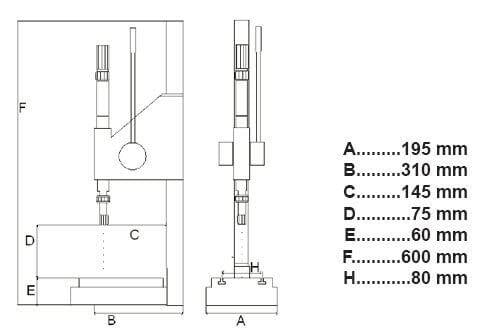 FDM Kanmak Kollu Darbeli Pres Geniş Tabanlı