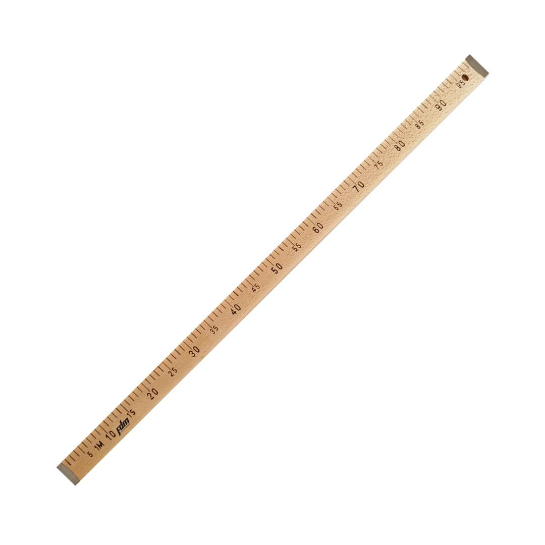9 Parça Set - 7 Parça Plastik Riga Seti, 1 Metre Tahta Cetvel ve Modelist Gönyesi - Riga Takımı