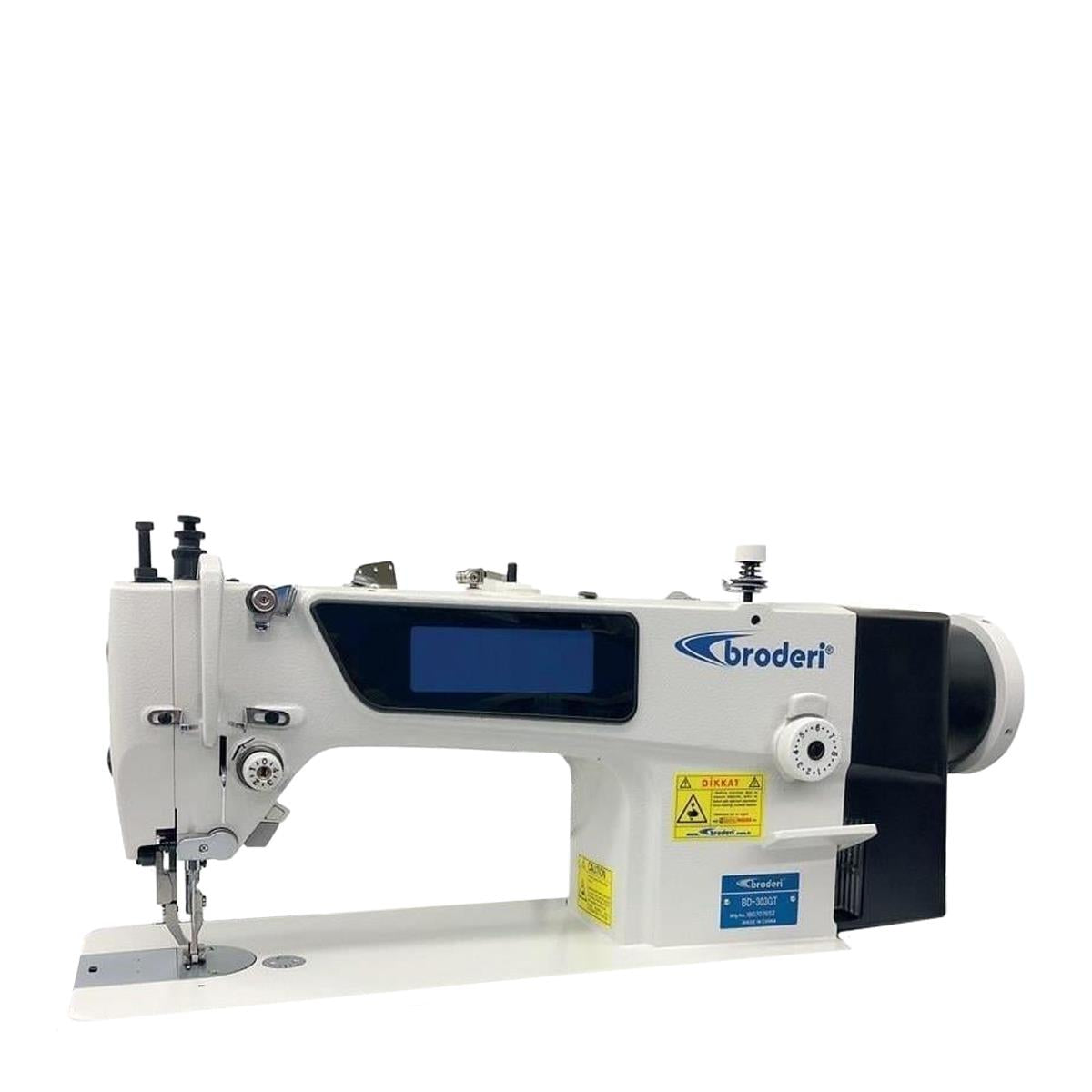 Broderi BD-303GT Otomatik 8 mm Tek İğne Büyük Mekik Çift Pabuç  (Direct Drive)