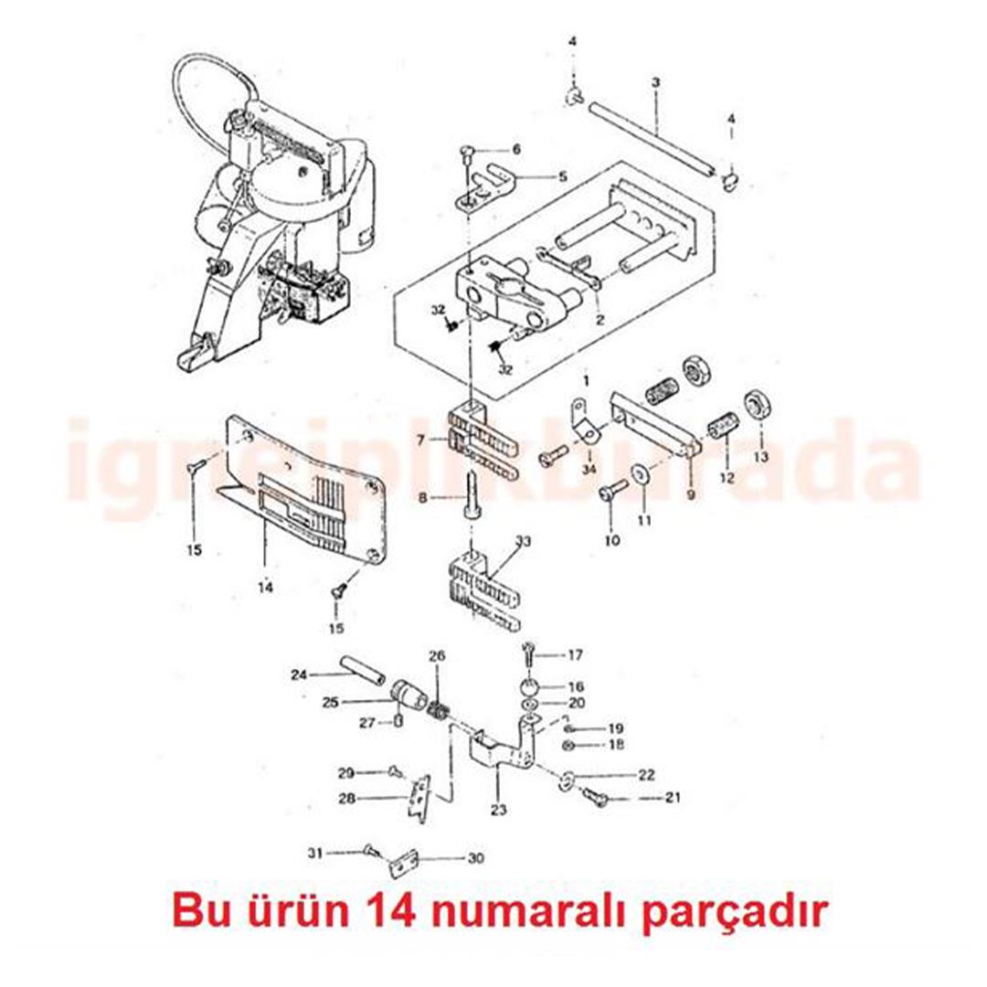 Fdm Çuval Ağzı Dikiş Makinesi Plakası 244122